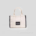 Black Letter Canvas Tote Bag